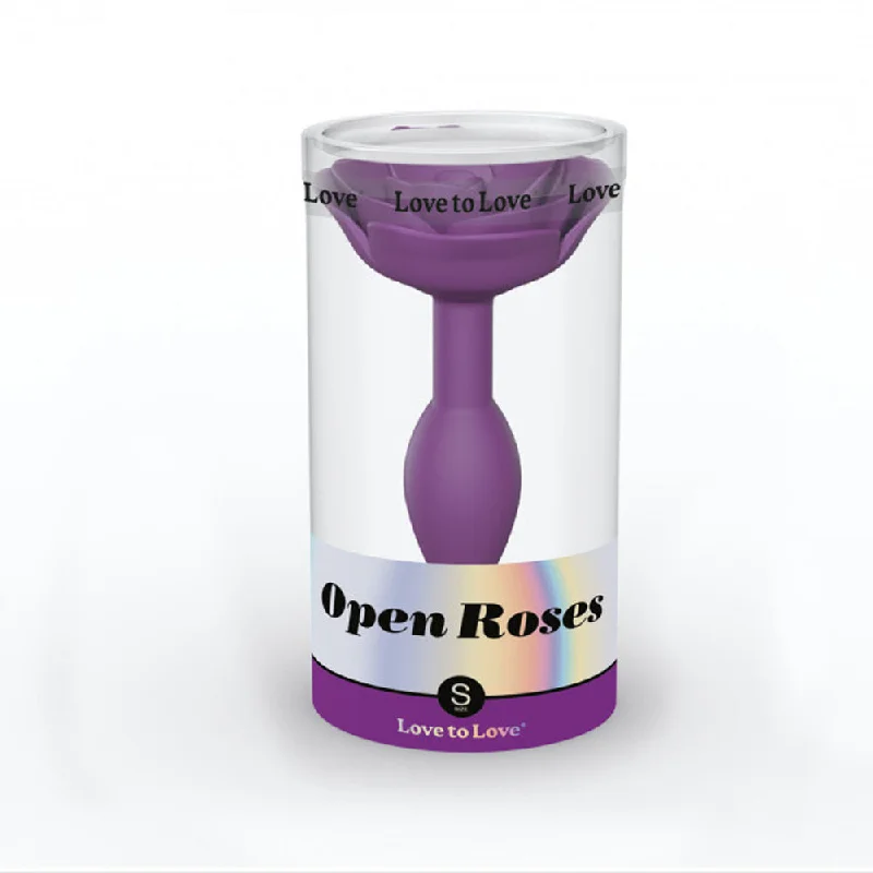 Love To Love Open Roses Anal Plug Small Purple Rain