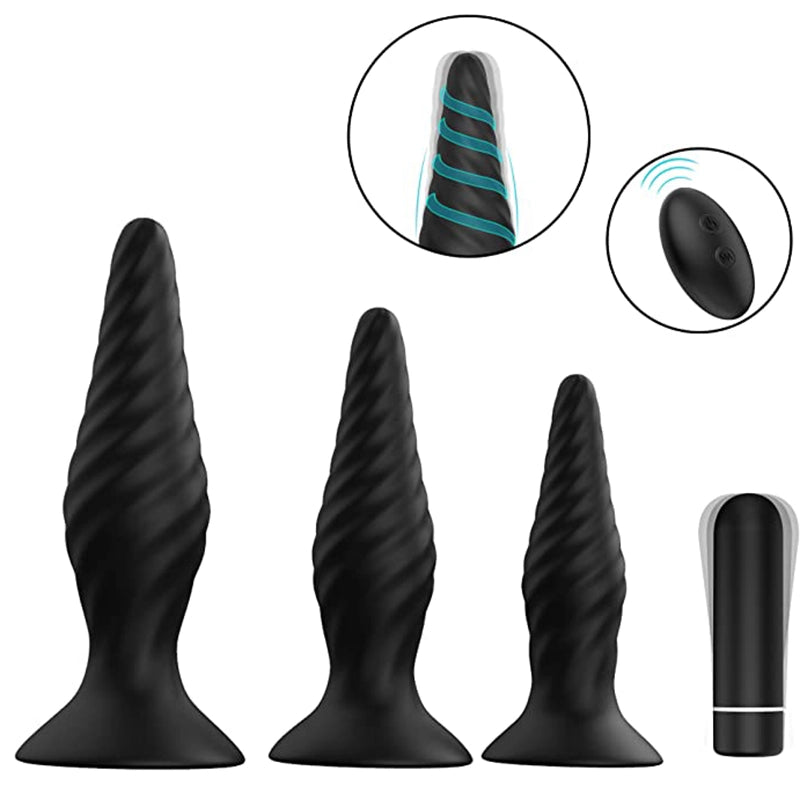 Vibrating Anal Training Plugs Kit