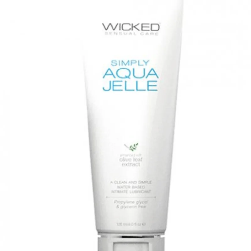 Wicked Simply Aqua Jelle Water Based Lubricant  4oz